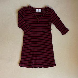 Holiday black and red dress